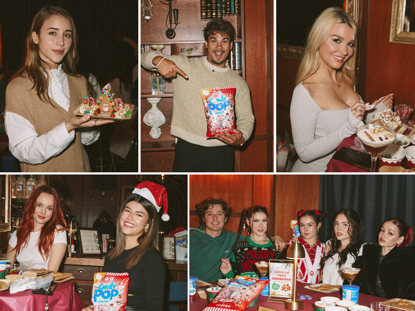 Celebrities at the GIVING TUESDAY Gingerbread House Making Event ...
